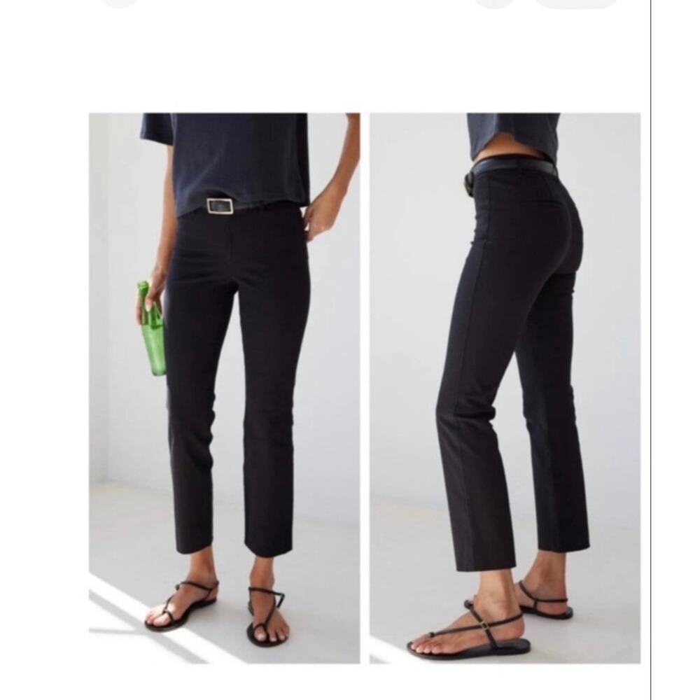 AYR The Daily Dose Bi-Stretch High Rise Ankle Pants in Black Size 29